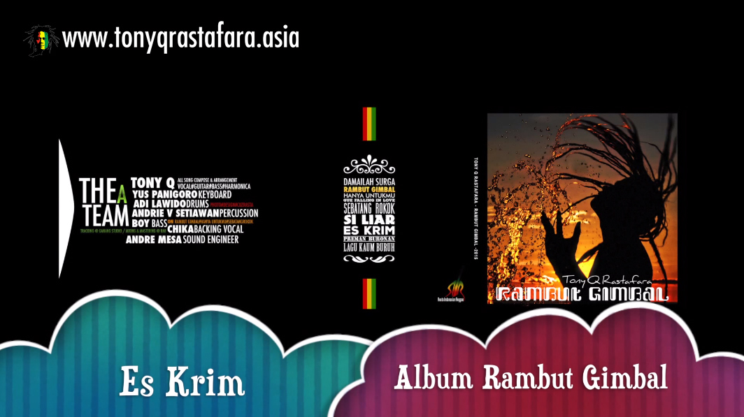 Video Lyric - Tony Q Rastafara - Es Krim